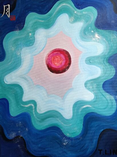 Moon - a Paint Artowrk by Lin Tu