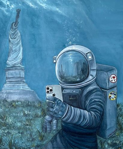 New Atlantis - a Paint Artowrk by Anastasiia Novytska