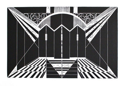 composition with diagonals V - A Paint Artwork by Eva Laila Hilsen