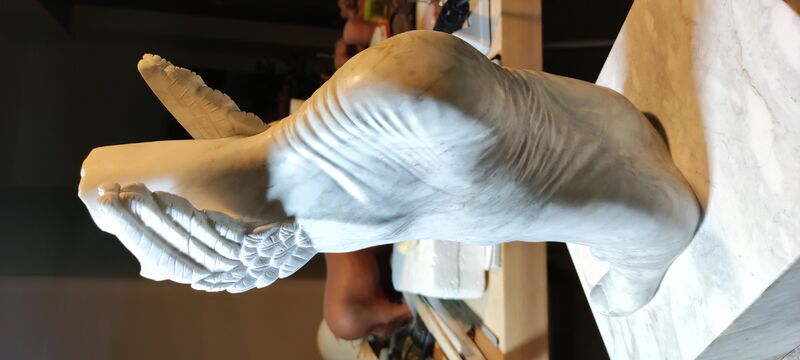 Piede di Hermes  - a Sculpture & Installation by Achille Chiarello
