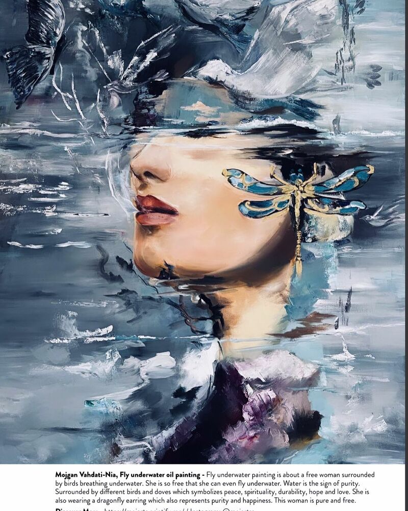 Fly underwater - a Paint by mojgan vahdati