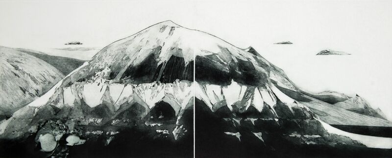 Arctic World - fossil 1 - a Paint by Alina Jackiewicz-Kaczmarek