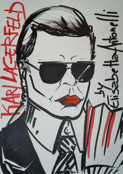 My view Karl Lagerfeld - a Paint Artowrk by Attebasile 