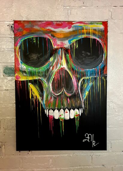 Colorskull #1 - a Paint Artowrk by Zak