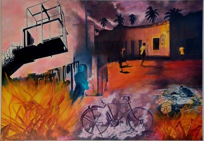 Embrasement  - a Paint Artowrk by Elisabeth Guyot