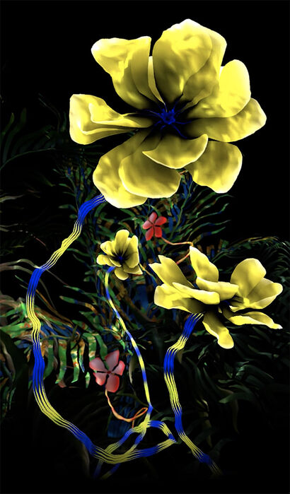 Flowers in the Water#03 - a Video Art Artowrk by Kit Lee