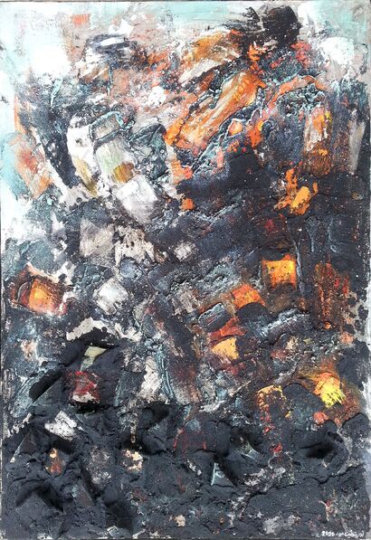 Land on Fire - a Paint Artowrk by Audette Hyder