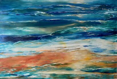 Deep Water 3 - a Paint Artowrk by Susanne Pohlmann