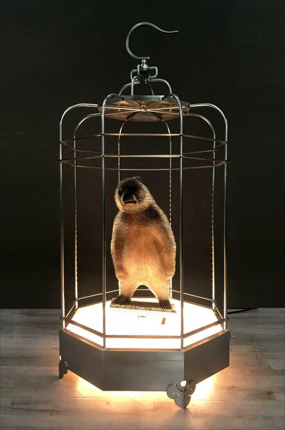 Caged freedom - a Sculpture & Installation Artowrk by Yong Xie