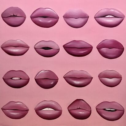 The lips - A Paint Artwork by Joanna Sikorska