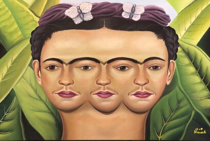 Frida khalo portrait - a Paint Artowrk by Diego Arellano Artist