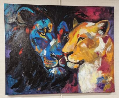 Unstoppable Partnership - a Paint Artowrk by Nataliia V. Sakir 