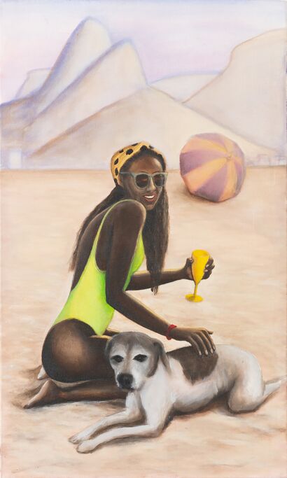 Nubia and Bernadete - A Paint Artwork by Sergil Sias