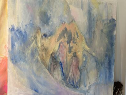 Orphans, sky bound and women  - a Paint Artowrk by Frances Lucas