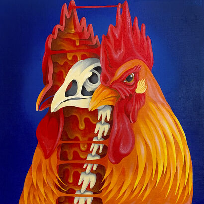 Rooster - a Paint Artowrk by Luis Picasso