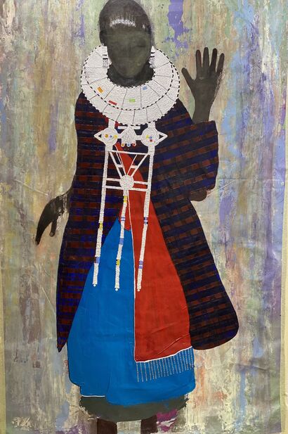 Masai women - A Paint Artwork by Rania Nahdi