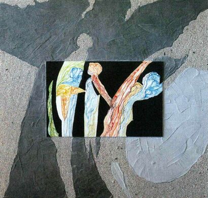 Movimento di corpi danzanti - A Paint Artwork by Salvo