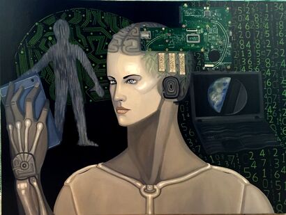 Artificial Intelligence - a Paint Artowrk by Andy Acuz