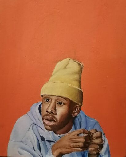 Portrait of Tyler the Creator - a Paint Artowrk by Reuben Fleisch