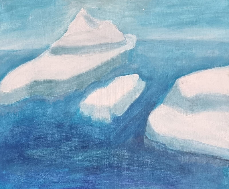 Ice - a Paint by Andreas Wolf von Guggenberger