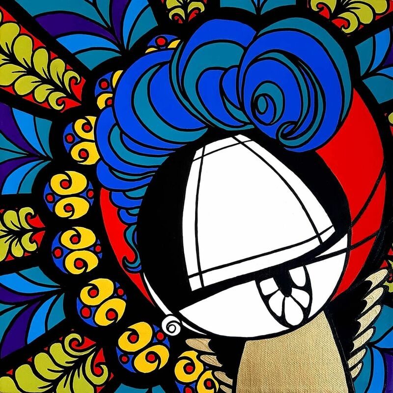 Through the glass  - a Paint by Chiara Todero