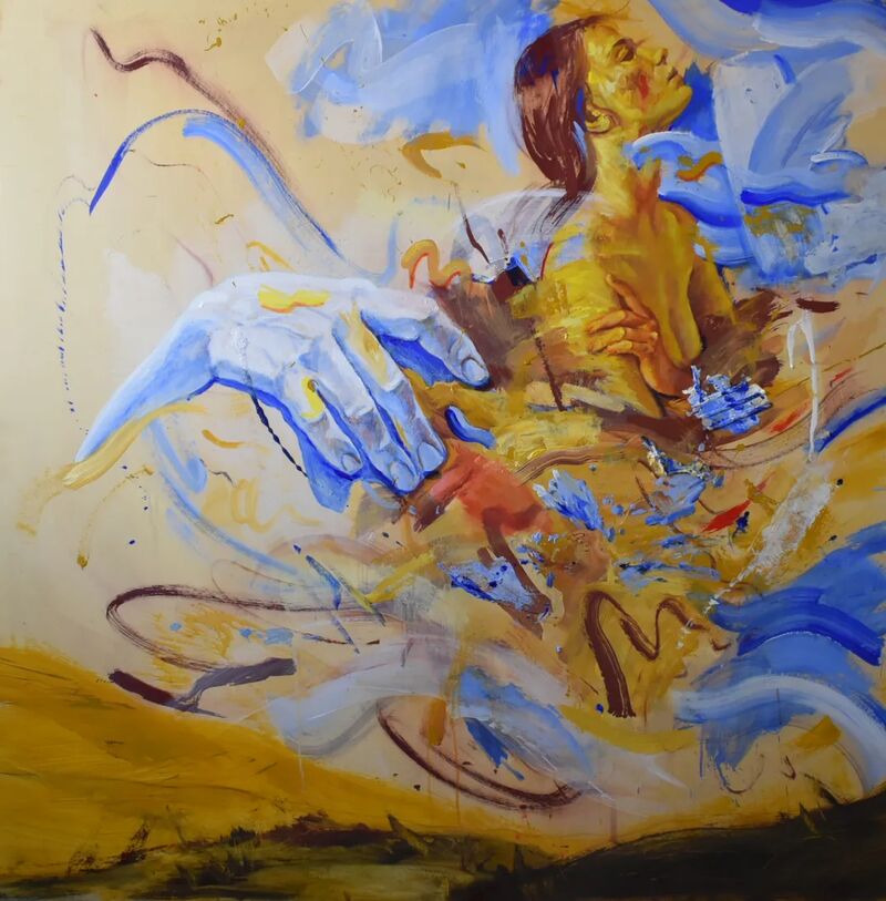 Jupiter and Io - a Paintings by Giacomo  Domenicucci