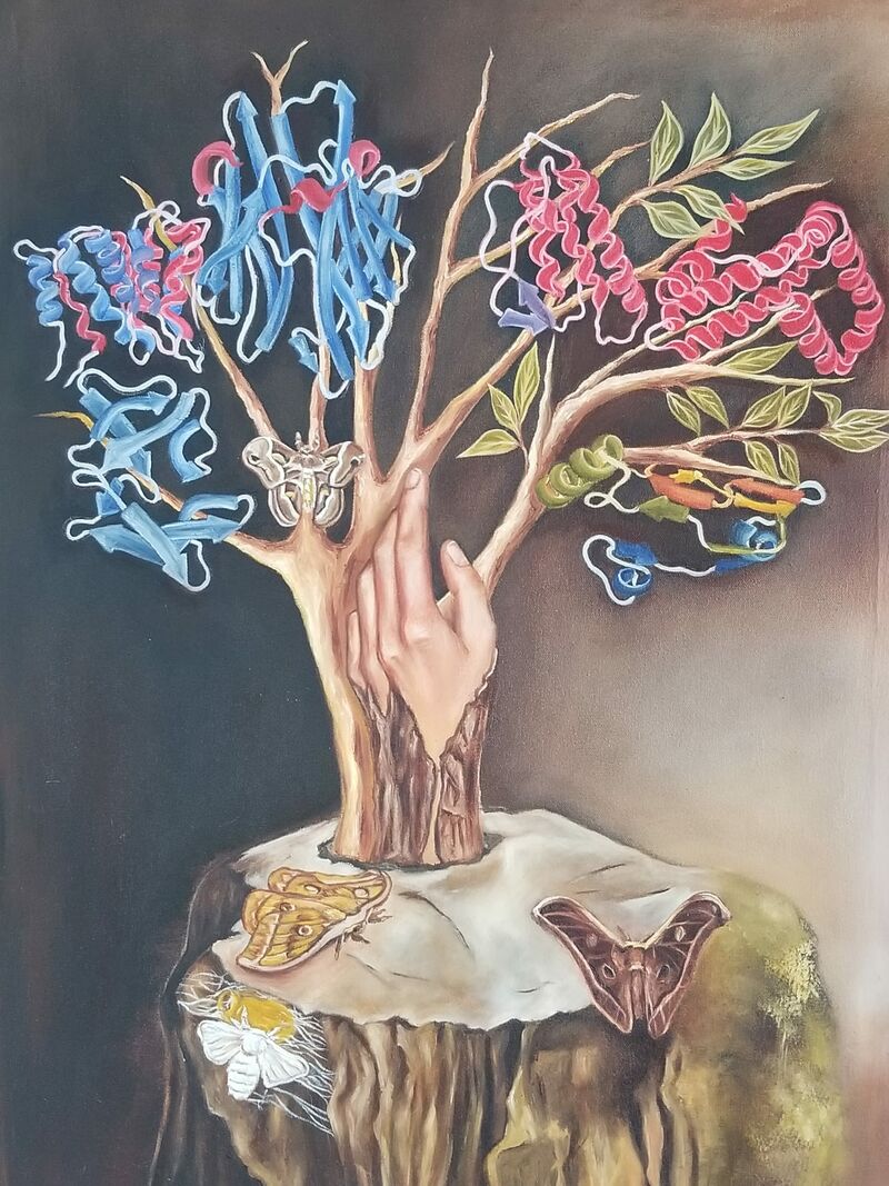Surrealism of cytokines in wound healing - a Paint by David  Gonzalez