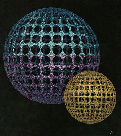 The Divine Spheres - A Paint Artwork by Susana Adán