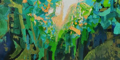 Green Spring - a Paint Artowrk by Abhishek Kumar
