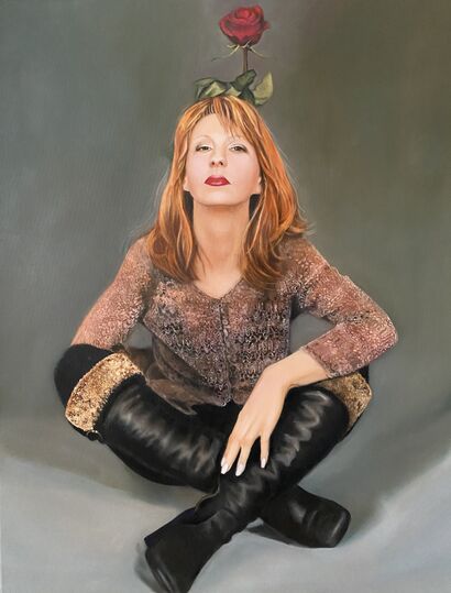 Portrait of beautiful Valentina  - a Paint Artowrk by Dolgor.Art 