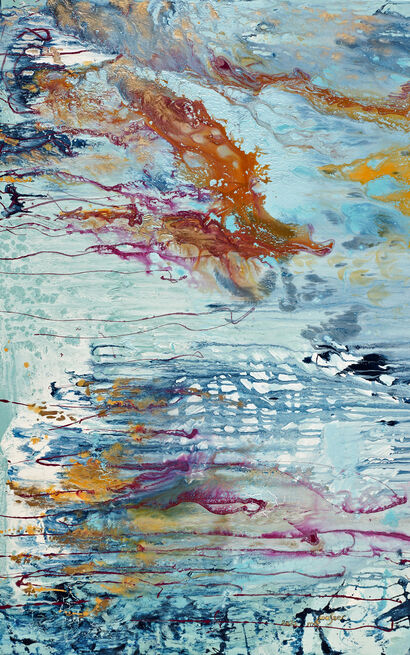 \'flow of water & fire\' - a Paint Artowrk by maria daniela pia walser