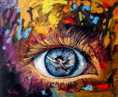 Peaceful eye (Valencian confidence) - a Paint Artowrk by Paco Román 