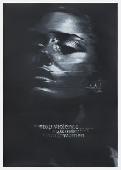 stop violence against women - a Paint Artowrk by Tristan D. Grey