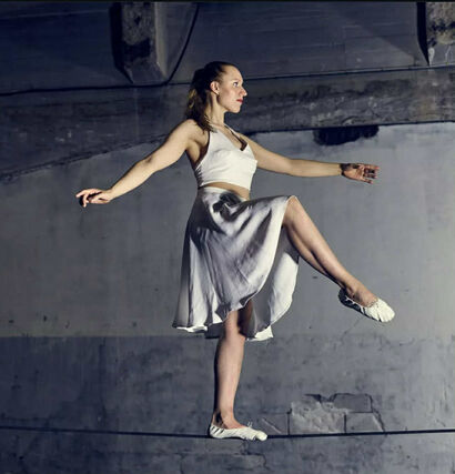 Tight Rope Dance Installation - a Sculpture & Installation Artowrk by RINUS  Rossewij 