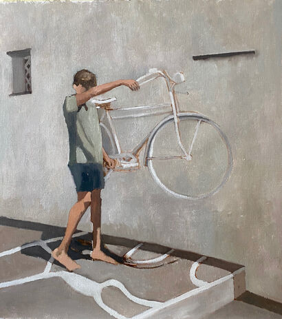 La bicicletta - a Paint Artowrk by Enrico Verger