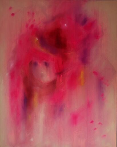 La bambina fiore (the flower girl) - A Paint Artwork by Francesca Ragona