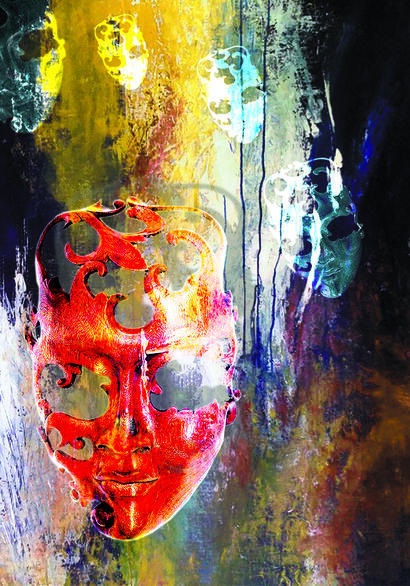 Mask - A Paint Artwork by Leily Goshei