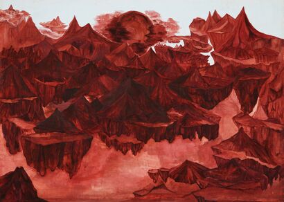 The Red Rock - A Paint Artwork by dada