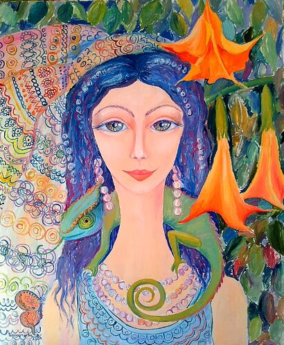Chameleon - A Paint Artwork by Tanya Belaya