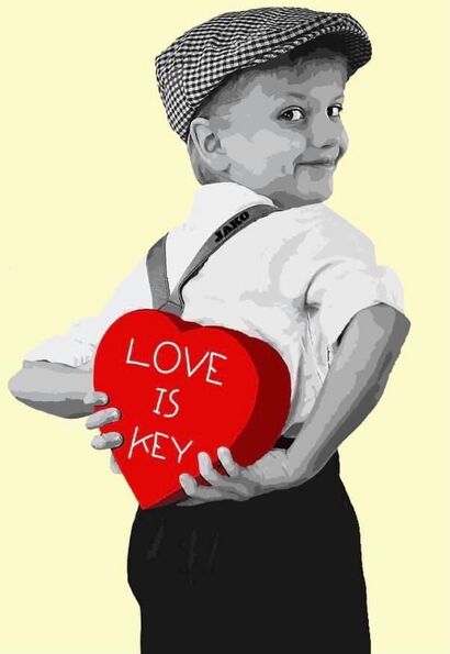 LOVE IS KEY STORY CANVASS COLLECTION - A Digital Art Artwork by Manuel Giacometti Art