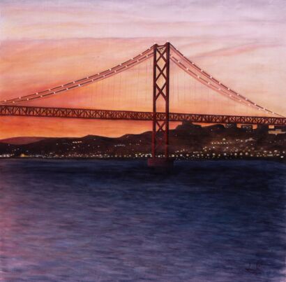A look over Lisbon - A Paint Artwork by Sergil Sias