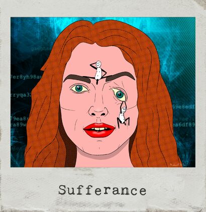 Sufferance - a Digital Graphics and Cartoon Artowrk by Michael Kaza