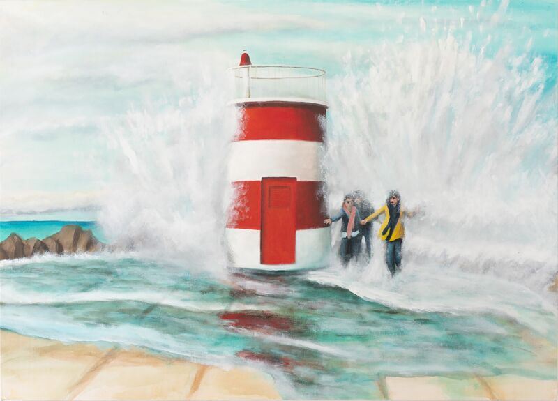 Baptism in Nazaré - a Paint by Sergil Sias