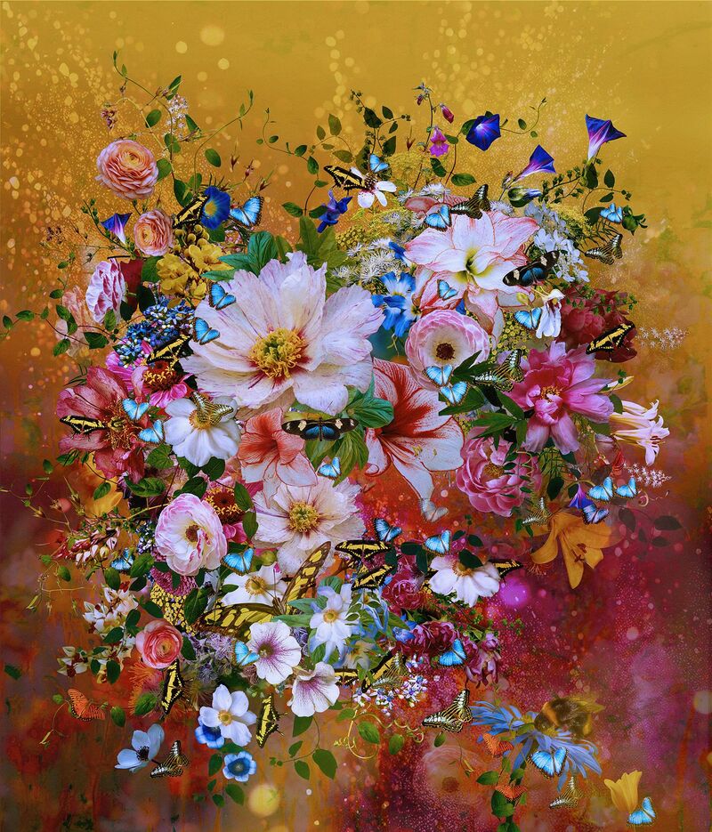 The garden of Spring Flowers - a Photographic Art by Magdalena Collins