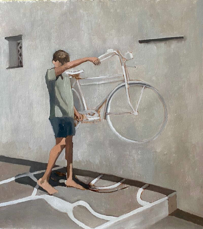 La bicicletta - a Paint by Enrico Verger