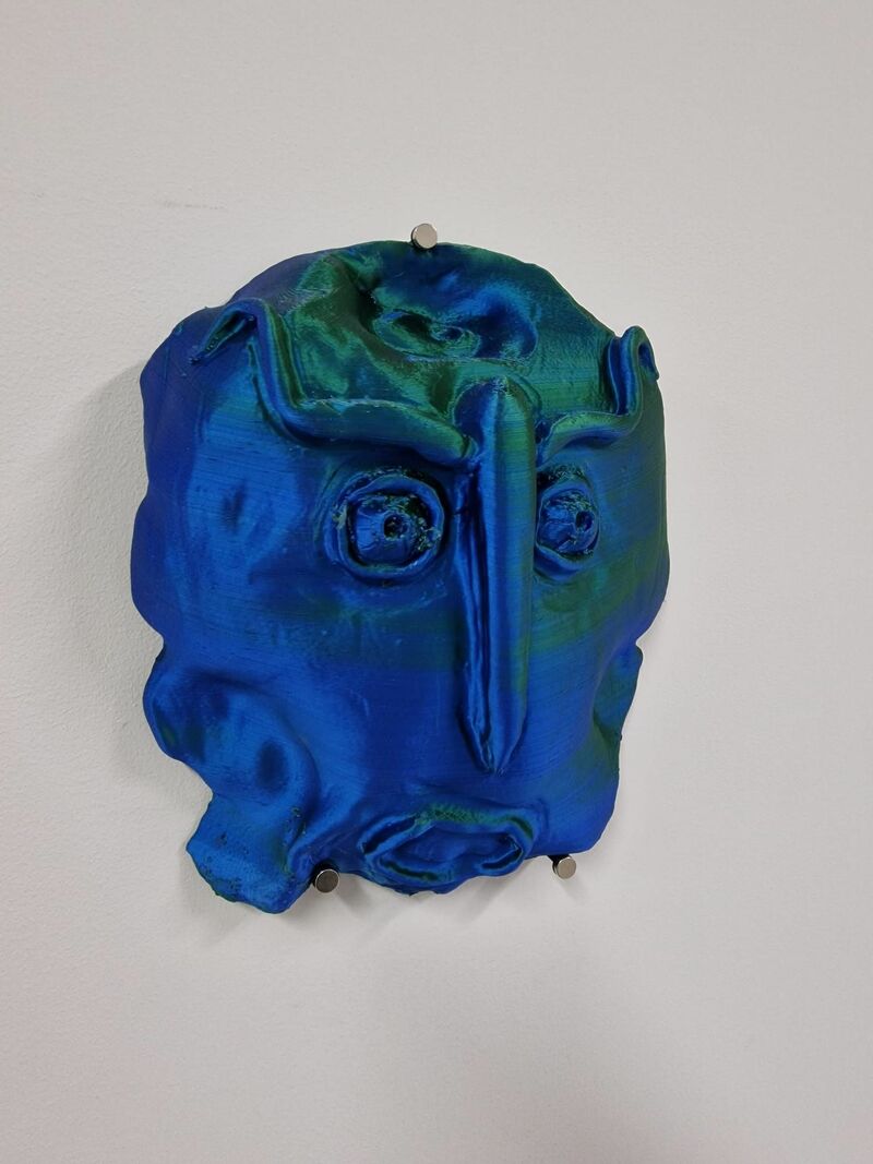 Blue Mask  - a Sculpture & Installation by rabbitmasterpiece 