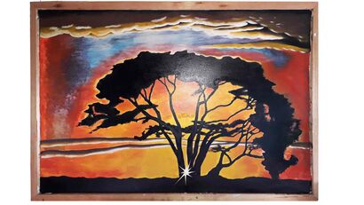 African Sunset - A Paint Artwork by THOMAS NGEDE