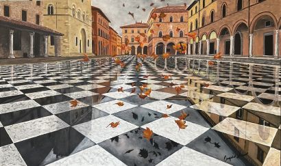 Riflessi nel vento - A Paintings Artwork by Angelo Funari