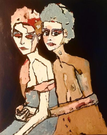 Żal - a Paint Artwork by Iwona Dombek Rybczyńska