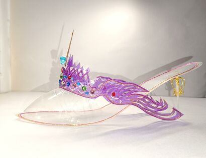 Grown crystal shoes - a Art Design Artowrk by Q+